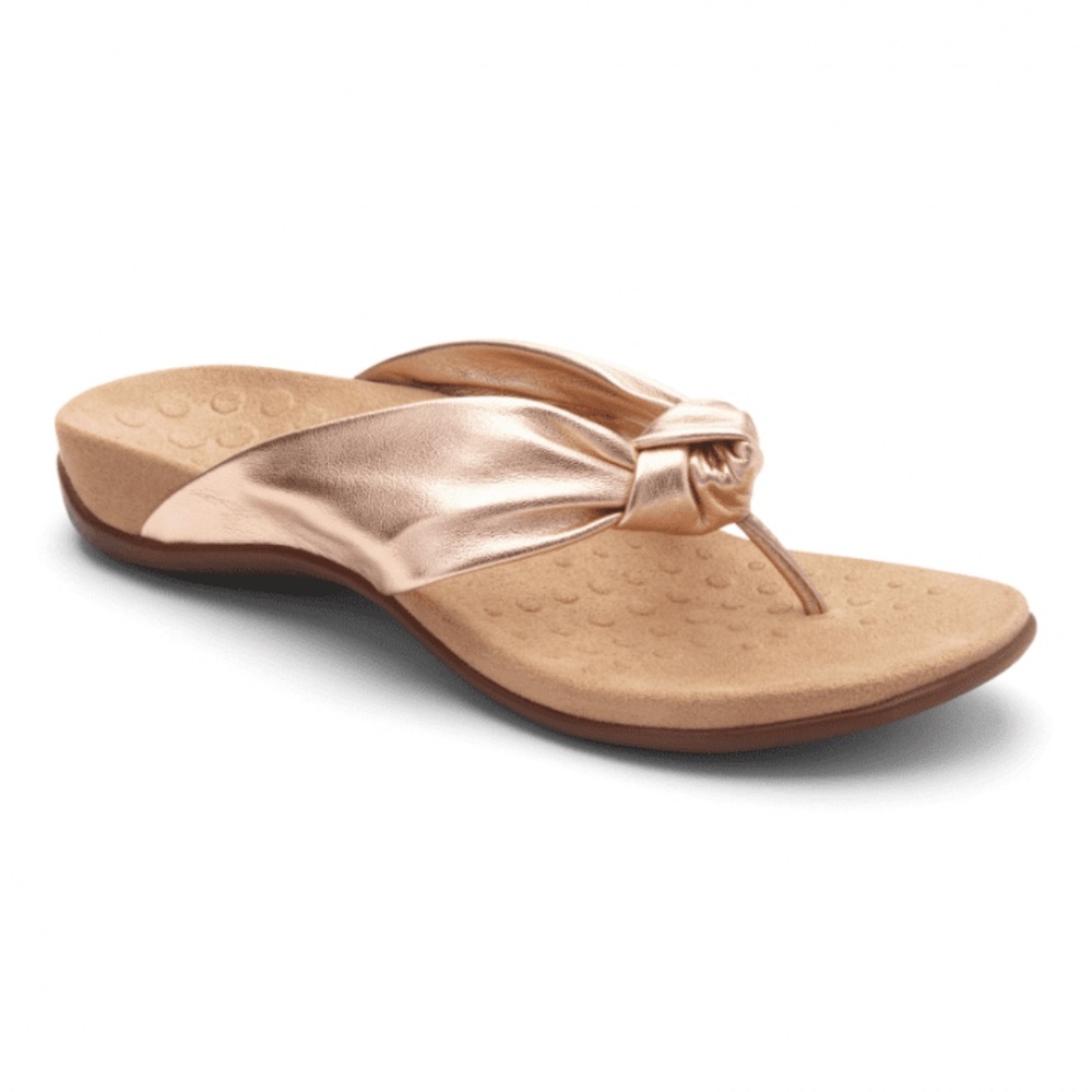 VIONIC PIPPA SANDAL SIZE 9, Rose Gold, Arch Support, Soft, GUC